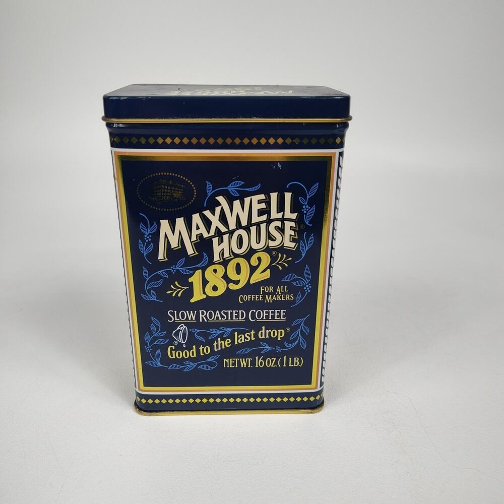 Vintage Maxwell House Coffee Tin - 1892 100‎ Year Anniversary